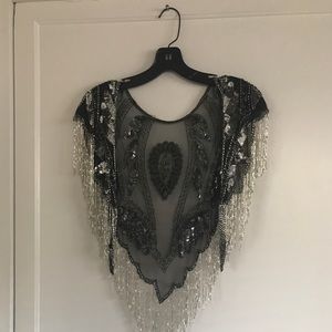 Glamorous evening shawl